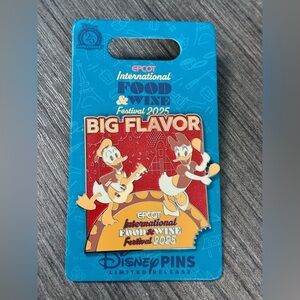 Disney Parks 2025 International Food & Wine Donald & Daisy Pin